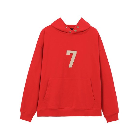 fog Double Line ESSENTIALS Back digital flocking hoodie